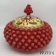 Caltaginone ceramic Pigna Biscuit jar H 23cm