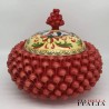 Caltaginone ceramic Pigna Biscuit jar H 23cm