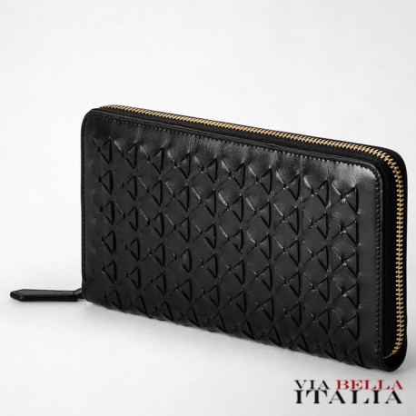 SERAPIAN MILANO - ZIP-AROUND WALLET IN MOSAICO