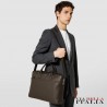 SERAPIAN MILANO - BORSA BUSINESS SLIM IN PELLE CACHEMIRE