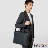SERAPIAN MILANO - SLIM BRIEFCASE IN CACHEMIRE LEATHER