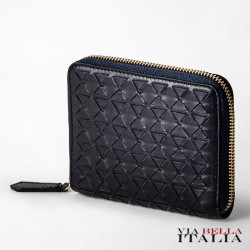 SERAPIAN MILANO - MINI ZIP WALLET IN MOSAICO