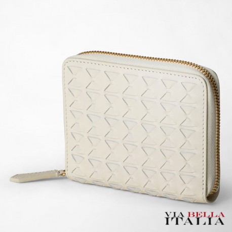 SERAPIAN MILANO - MINI ZIP WALLET IN MOSAICO