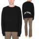 【PALM ANGELS】MAGLIA GIROCOLLO IN LANA CON STAMPA LOGO