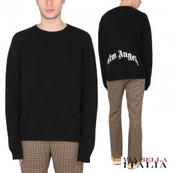 【Palm Angels】ロゴプリント ウール・セーター