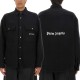 【PALM ANGELS】CAMICIA IN LANA CON LOGO