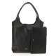 FERRAGAMO - LEATHER CUT OUT HOBO BAG