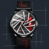 MICHER ITALIA - RACING LINE - LEATHER WITH RED STITCHING