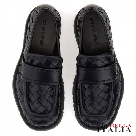 【BOTTEGA VENETA】LEATHER HADDOCK LOAFER