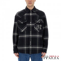 【PALM ANGELS】MONOGRAM SHIRT WITH CHECK PATTERN