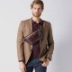 【PIQUADRO】Leather body bag