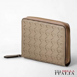 SERAPIAN MILANO - MINI ZIP WALLET IN MOSAICO