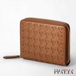 SERAPIAN MILANO - MINI ZIP WALLET IN MOSAICO