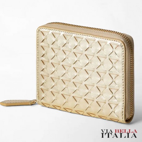 SERAPIAN MILANO - MINI ZIP WALLET IN MOSAICO