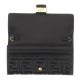 FENDI -CONTINENTAL BAGUETTE NAPPA LEATHER WALLET WITH FF PATTERN WITH CHAIN