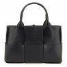 【BOTTEGA VENETA】BORSA TOTE ARCO MINI IN PELLE CON MOTIVO INTRECCIATO