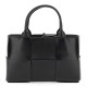 【BOTTEGA VENETA】BORSA TOTE ARCO MINI IN PELLE CON MOTIVO INTRECCIATO