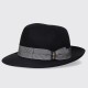 BORSALINO - Federico Alessandria Brushed Felt With Striped Hatband