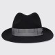 BORSALINO - Federico Alessandria Brushed Felt With Striped Hatband
