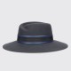 BORSALINO - Romy Wool Felt with Grosgrain and Eco-leather trim Hat Band