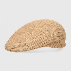 BORSALINO -Miami Rafia Berretto Piatto