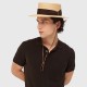 BORSALINO - Boater Braided Straw Medium Brim