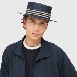 BORSALINO - Boater Braided Straw Medium Brim