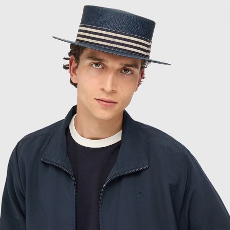 BORSALINO - Boater Braided Straw Medium Brim