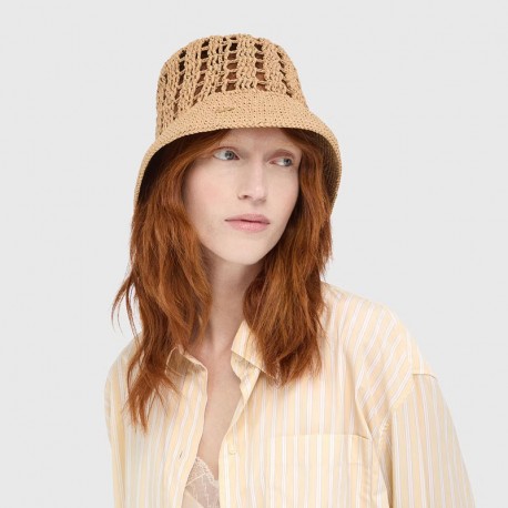 BORSALINO - Jane Bucket Rafia Crochet