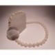 Necklace with pearls, moonstone, agate and silver closure