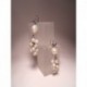 Silver earrings with freshwater pearls