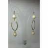 Orecchini in argento con perle e peridoto