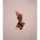 Pendant with copper basin, pearl and madrepora