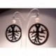 Silver earrings with horn and pearls