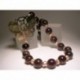 Collana con perle, ametista e madreperla