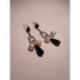 Orecchini chandelier con onice e perle