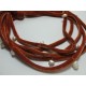 Multistrand velvet necklace with pearls
