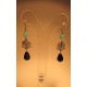 Orecchini in argento con angelite e astrophyllite