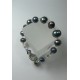 Bracelet "Rosario" with pearls and semi-precious stones