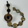 Collana con diaspro, onice, agata e fluorite