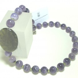 Collana con ametista e peridoto