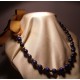 Collana con lapislazzuli e occhio di tigre e nastro oro