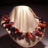 Collana con rami" di madrepora, ametista e perle"