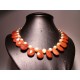 Necklace with pearls and jasper